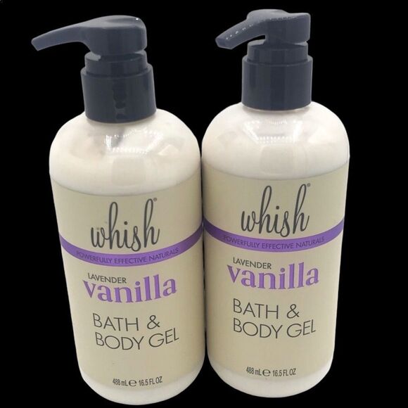 Whish Bath and Body Gel Lot 2 Lavender Vanilla - Picture 1 of 2